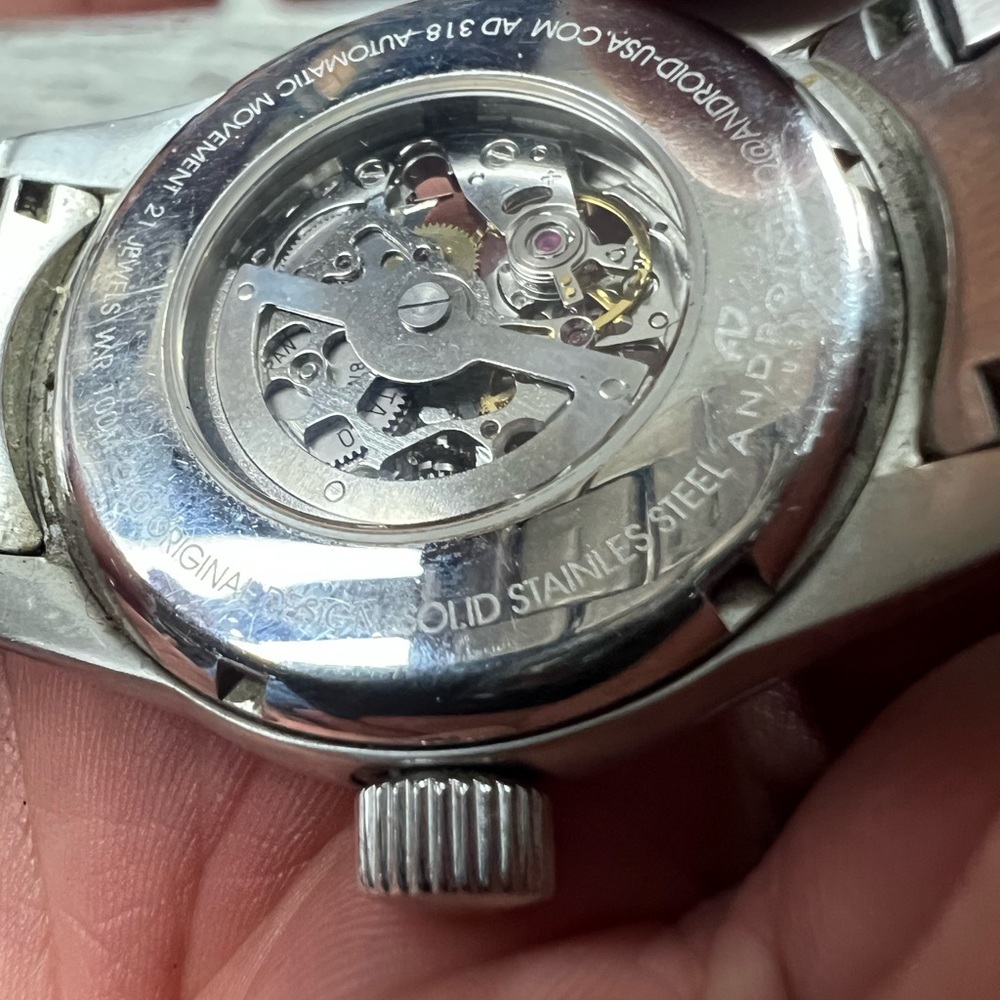 Android Ad 318 Skeleton Automatic Stainless Watch - image 4